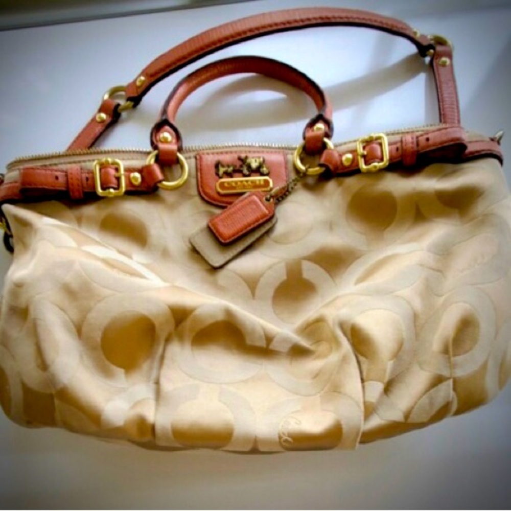 Coach Handbag Light Gold